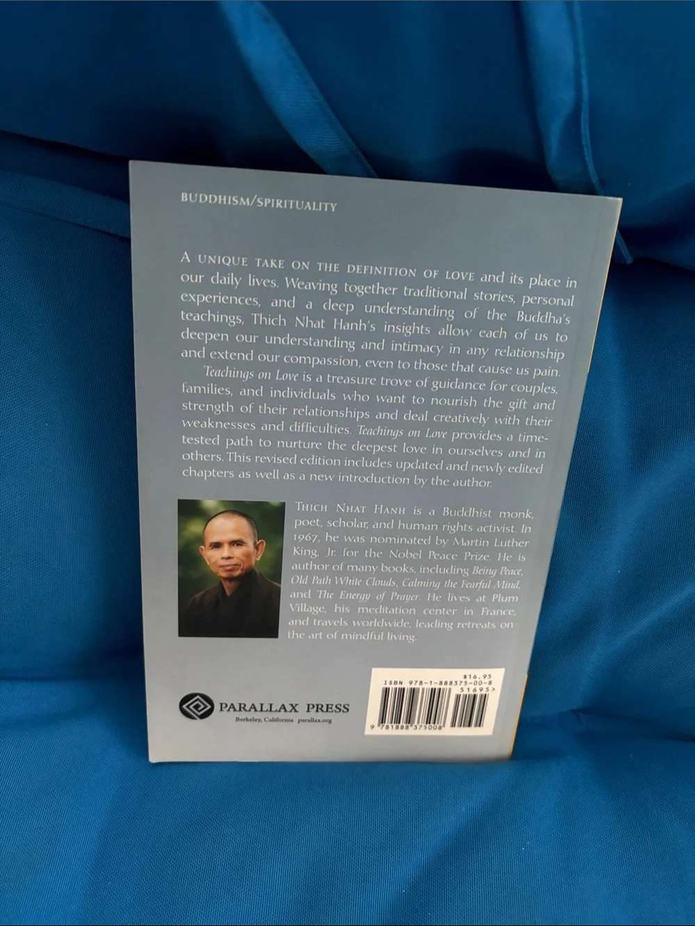 Teachings On Love By THICH NHAT HANH Soft Cover Author Of Being Peace NWOTS